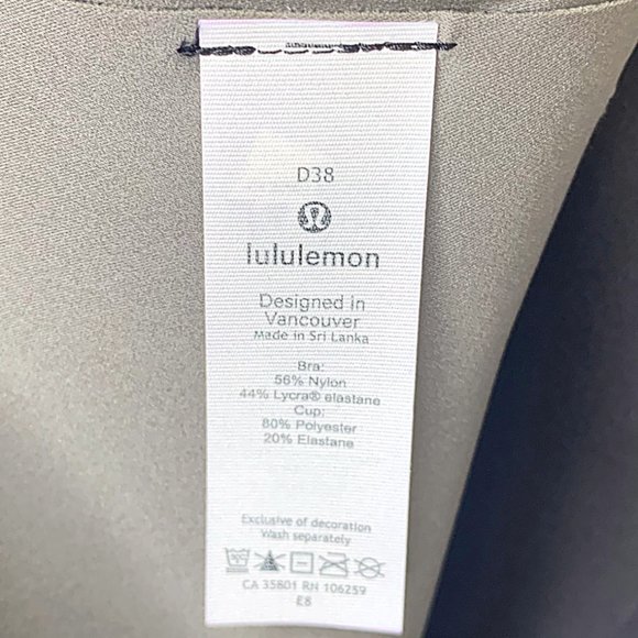 Lululemon Enlite Bra Zip Front High Support Camo - Picture 10 of 11